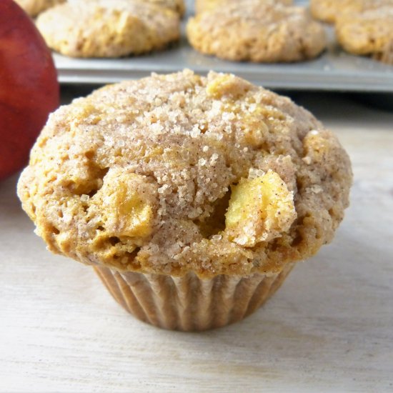 Pumpkin Apple Streusel Muffins