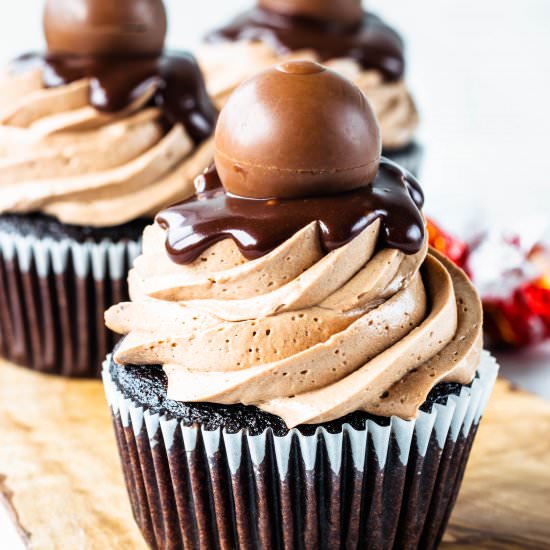 Lindt Truffle Chocolate Cupcakes