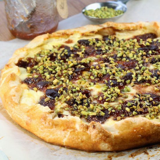 Fig Jam Ricotta Pistachio Crostata