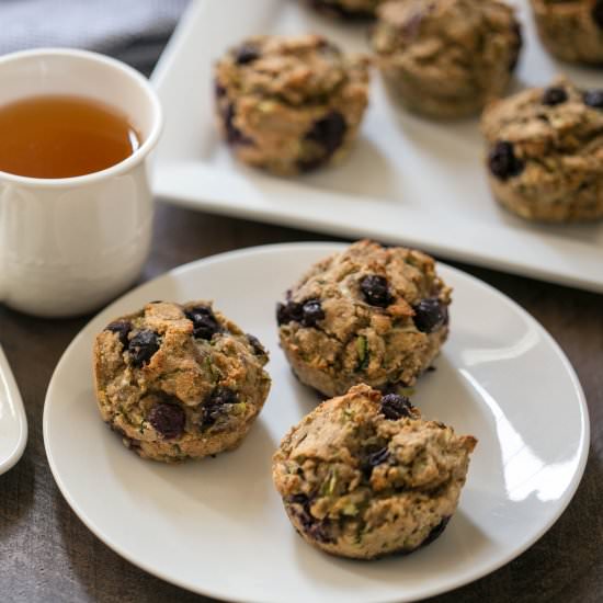 Zucchini Blueberry Muffins