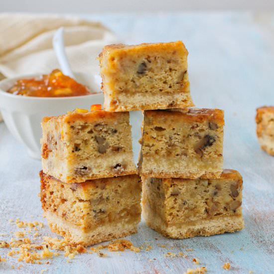 Sticky marmalade squares