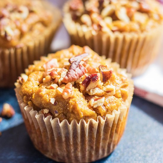 Coconut Flour Pumpkin Banana Muffin