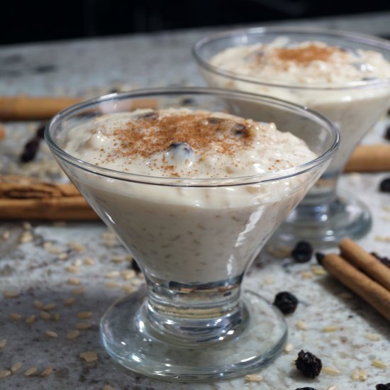 Rum Raisin Rice Pudding