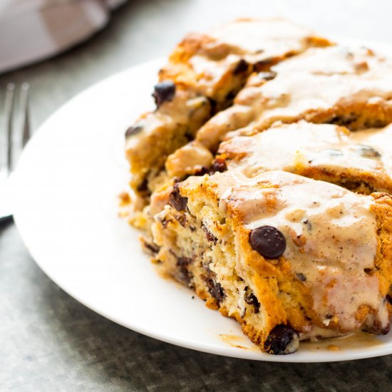 Mocha Choc Chip Hazelnut Scones