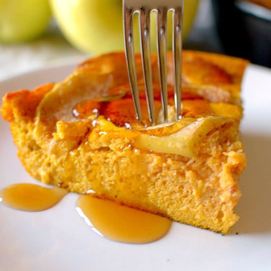 Paleo Pumpkin Apple German Pancake