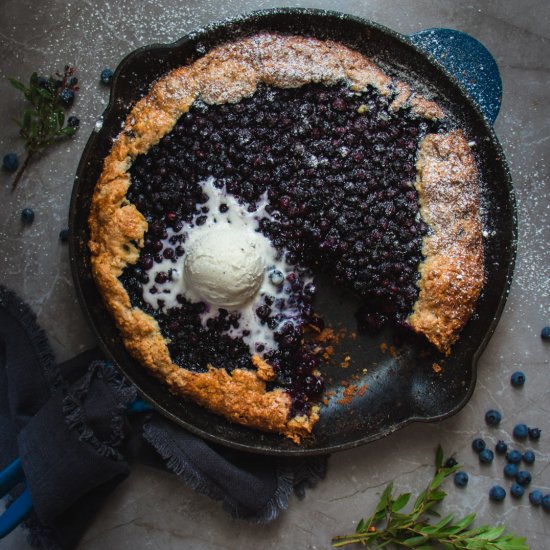 Wild Blueberry Biscuit Galette