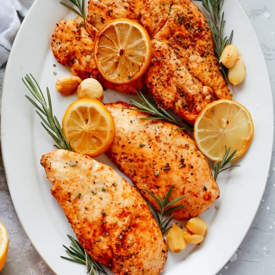 Rosemary Lemon Roasted Chicken