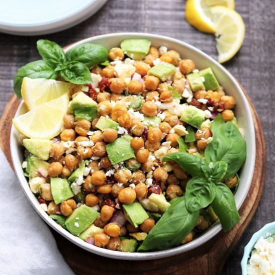 Roasted Chickpea & Avocado Salad