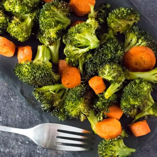 Roasted Broccoli and Carrots