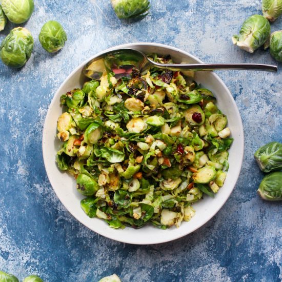 Shaved Brussels Sprouts Salad