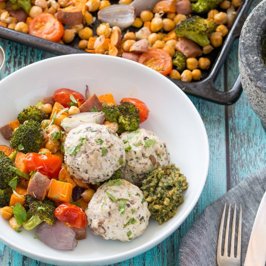 Vietnamese Style Chicken Meatballs