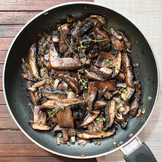 Sauteed Portobello Mushroom