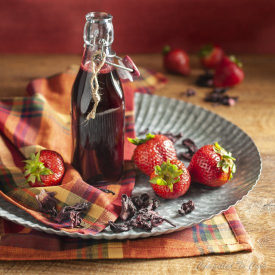 Strawberry Hibiscus Syrup