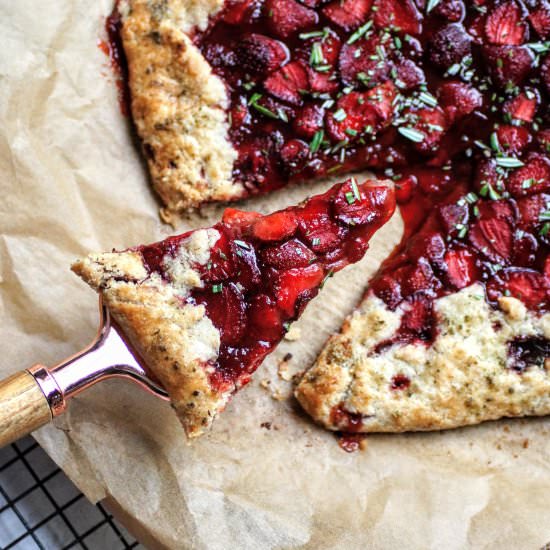 Strawberry Rosemary Galette