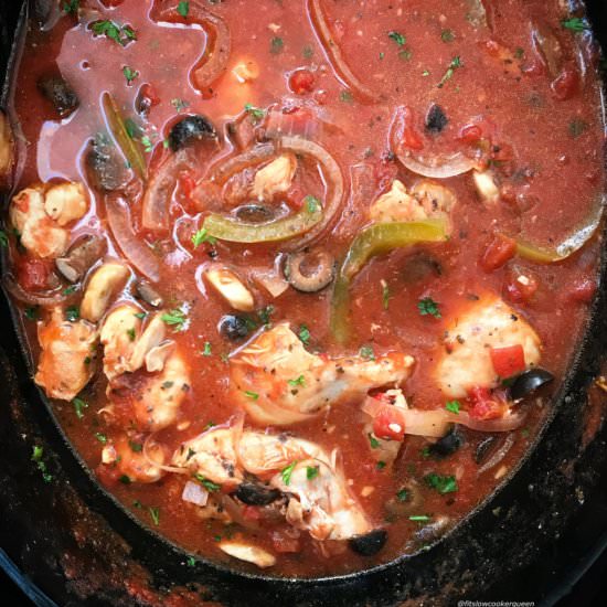 Slow Cooker Chicken Cacciatore