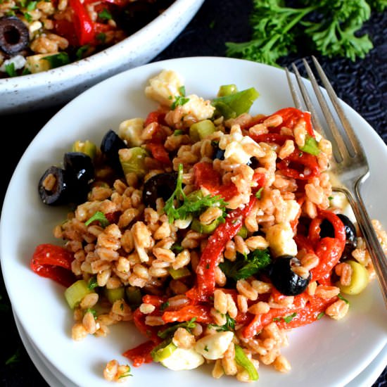 Warm Farro Salad