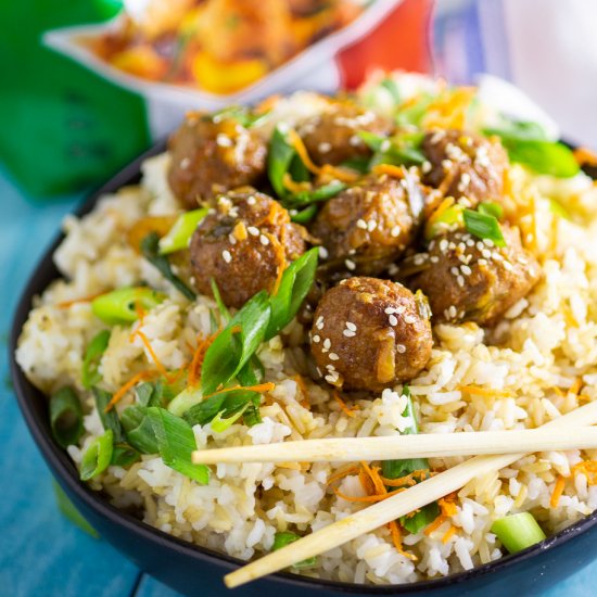 Slow Cooker Mongolian Meatballs