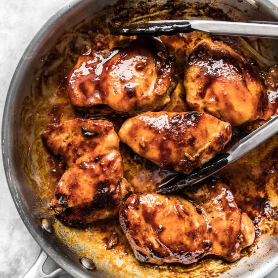 Spicy Glazed Chicken Thighs