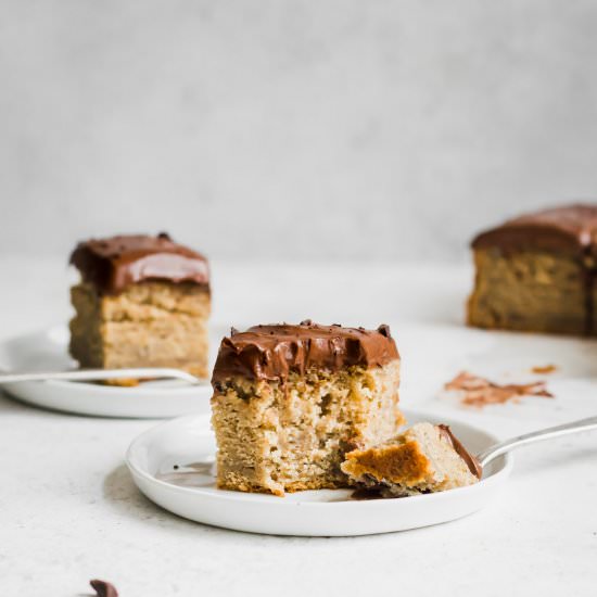 Vegan Tahini Banana Cake