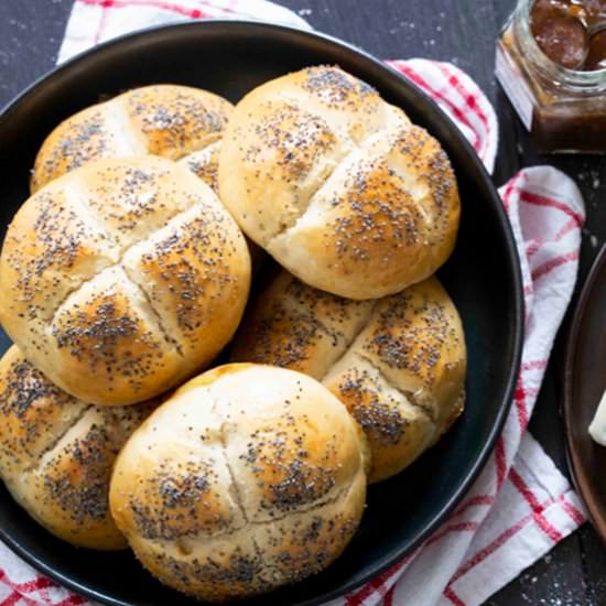 Danish Breakfast Buns (Rundstykker)