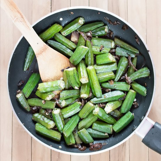 Pan Fried Okra