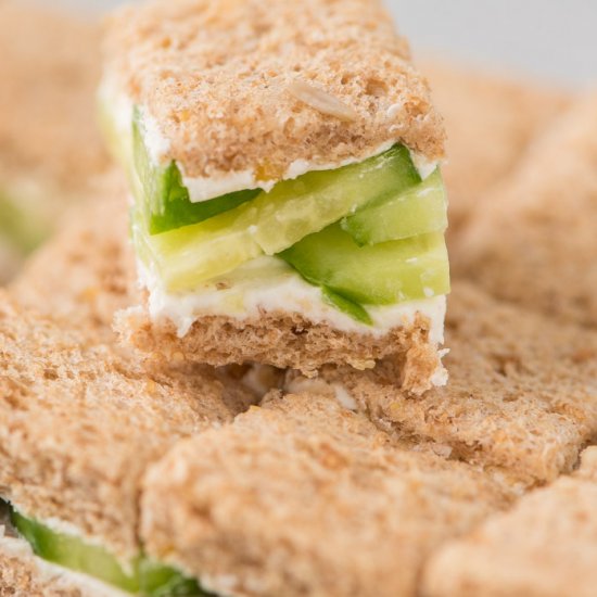 Cucumber Cream Cheese Sandwiches