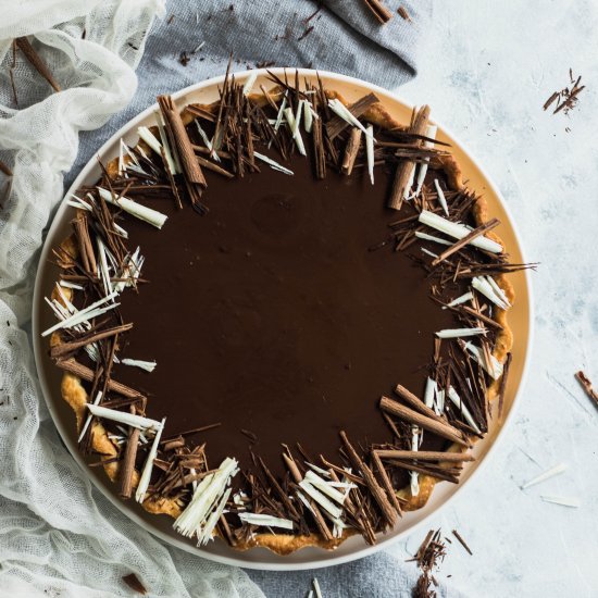 Three Chocolate Tart