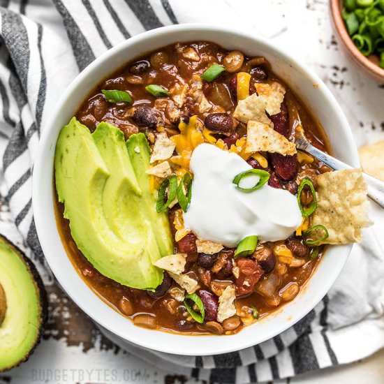 Slow Cooker Vegetarian Lentil Chili