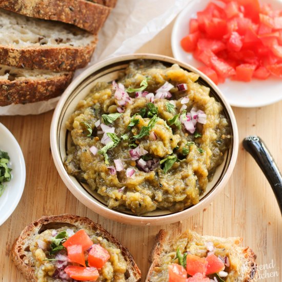 Romanian Roasted Eggplant Dip