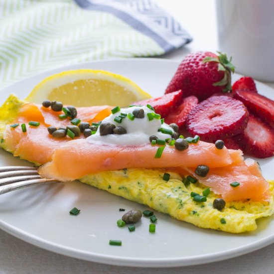 Smoked Salmon Omelette