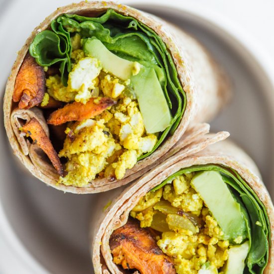 vegan breakfast burrito