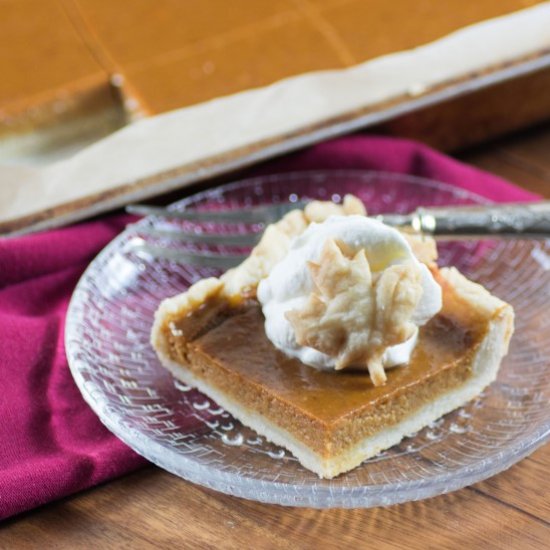 PUMPKIN SLAB PIE