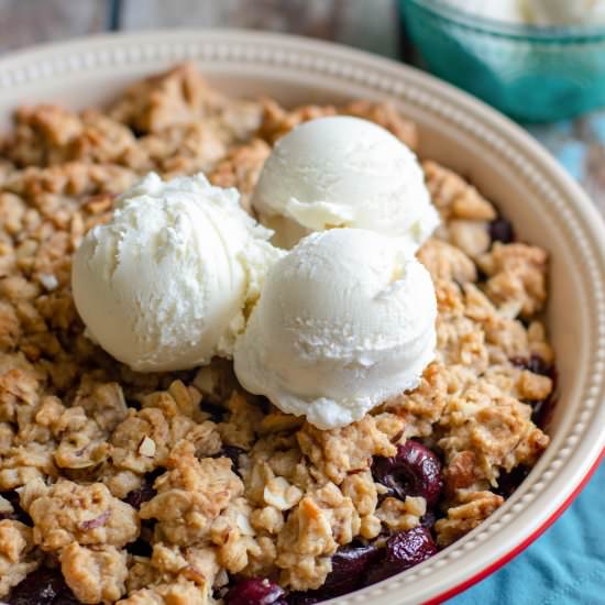 Homemade Cherry Crisp