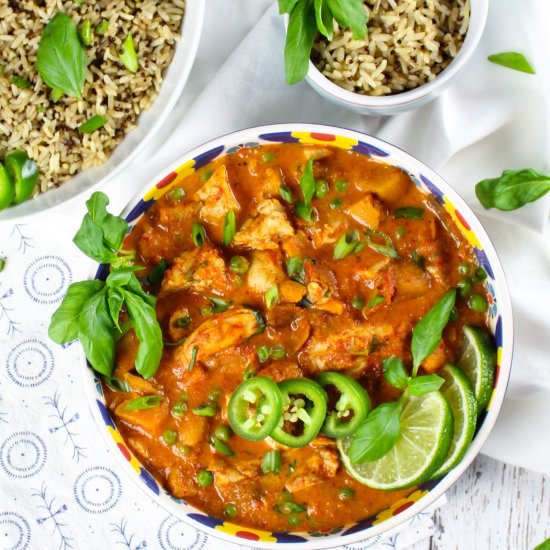 Sweet Potato Chicken Coconut Curry