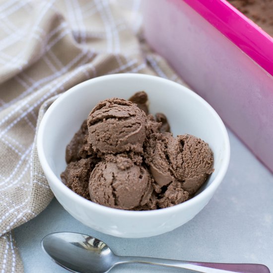 Keto Chocolate Avocado Ice Cream