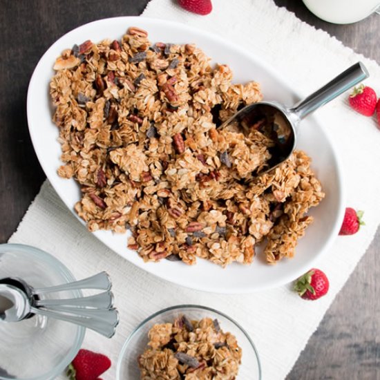 Chocolate Chunk Pecan Granola