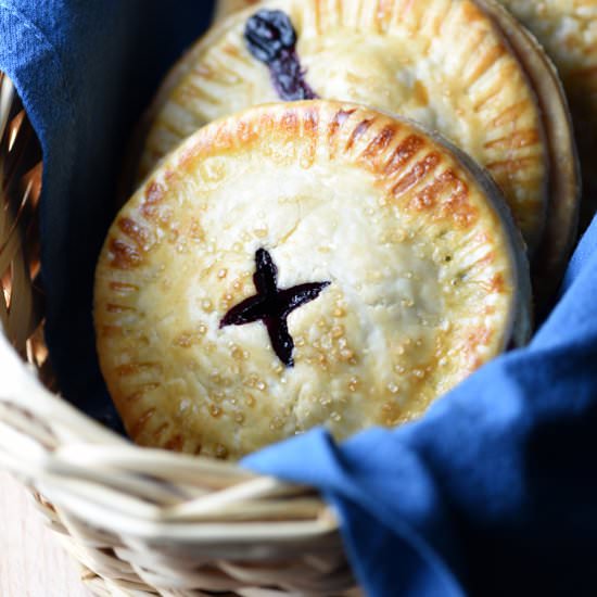 Blueberry-Coconut Mini Hand Pies