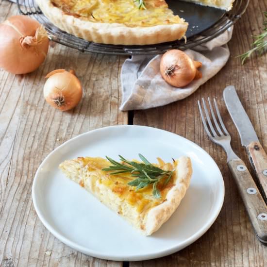 caramelized onion quiche