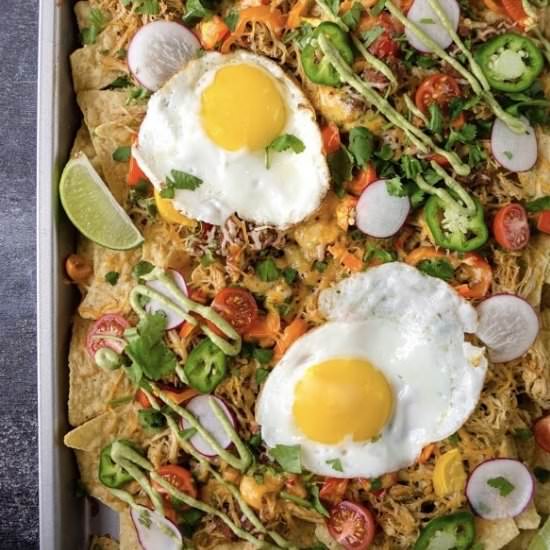 Pulled Pork Sheet Pan Nachos