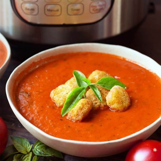 Instant Pot Fresh Tomato Basil Soup