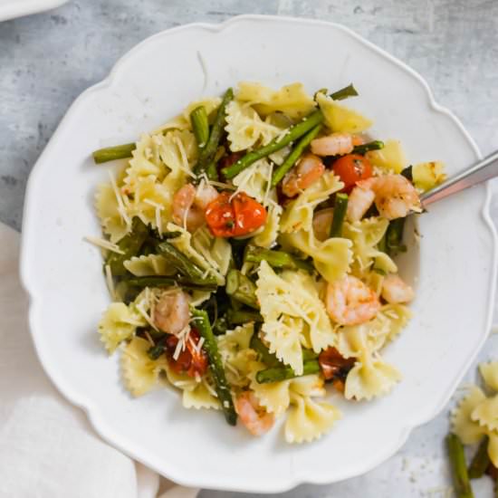 Shrimp and Roasted Veggie Pesto