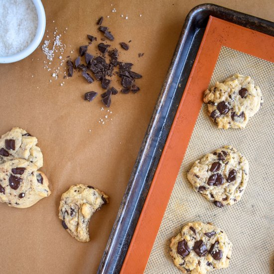 Tahini Chocolate Chunk Cookies