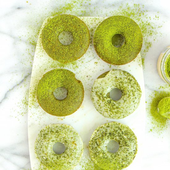 Gluten Free Matcha Donuts