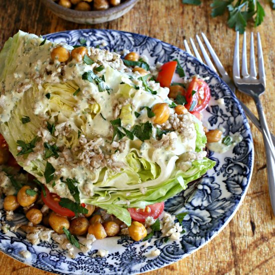 Wedge Salad with Cauliflower Rice