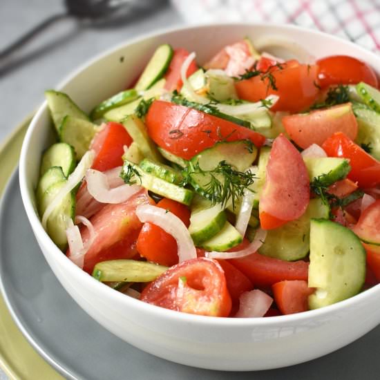 Tomato and Cucumber Salad