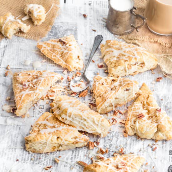 Candied Ginger Pecan Scones