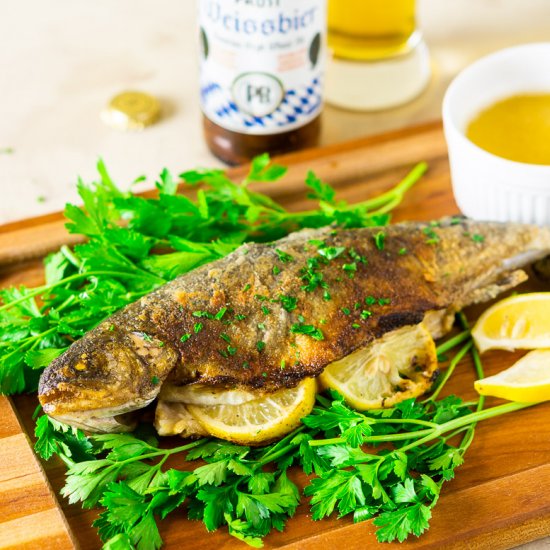 Oktoberfest Pan-Fried Trout