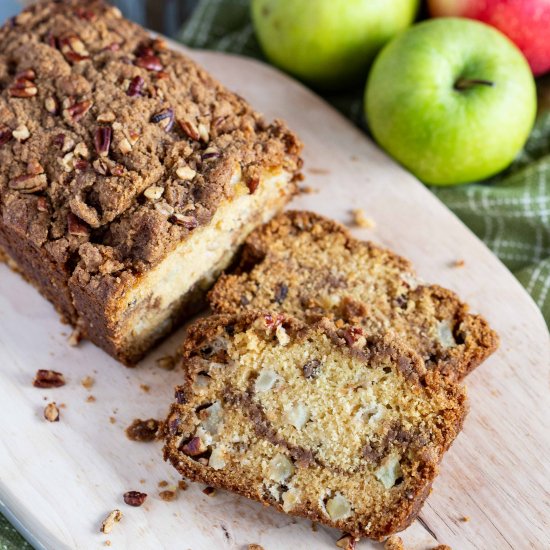 Cinnamon Streusel Apple Bread