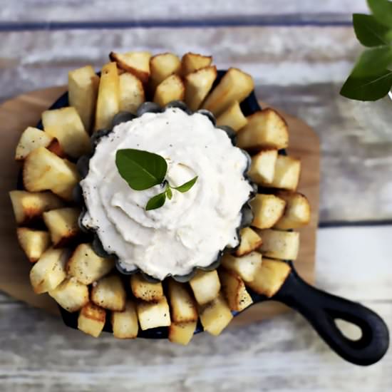 Yuca Fries & a Cheese Dip