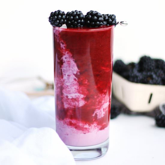 Blackberry earl grey tea smoothie